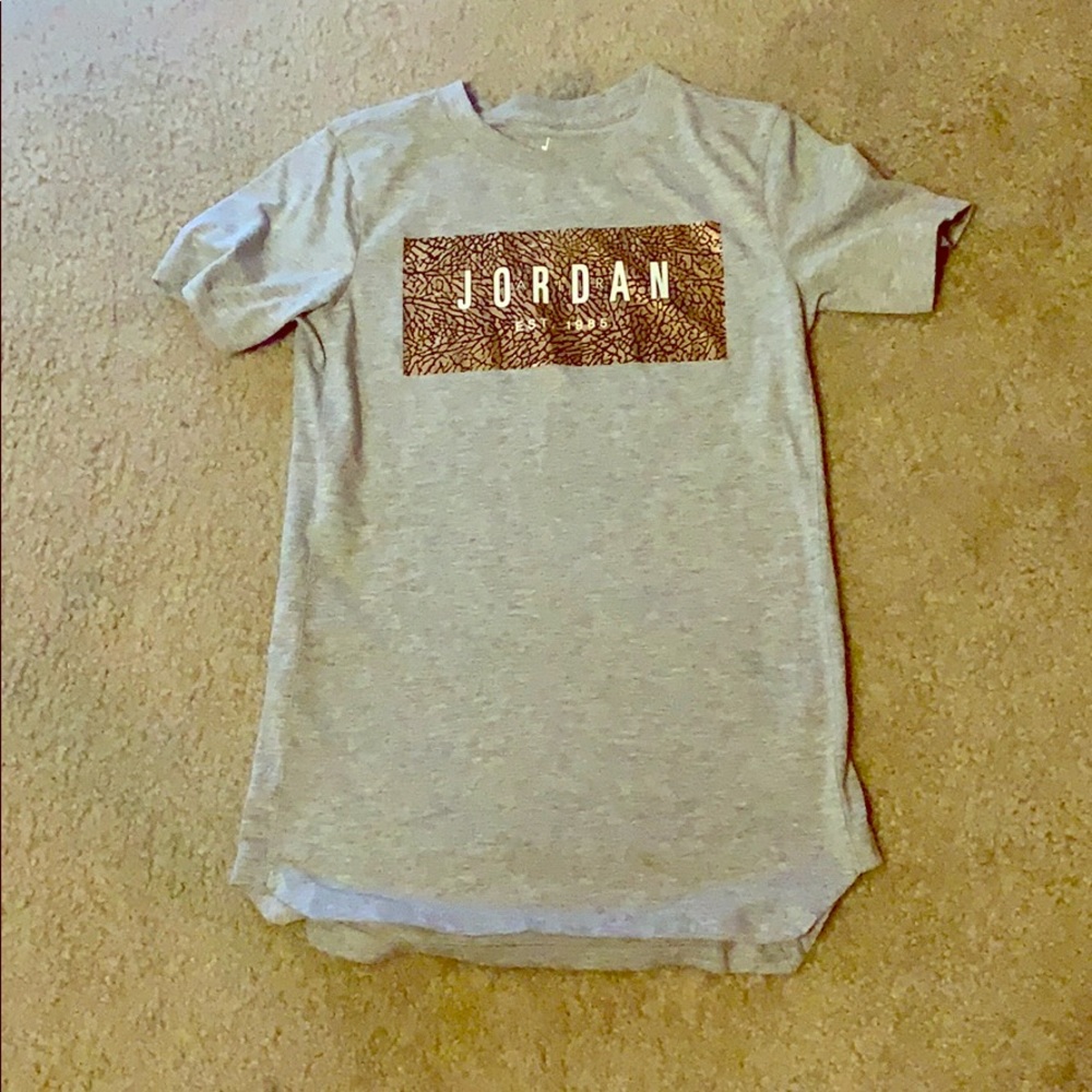 unisex jordan shirt, grey